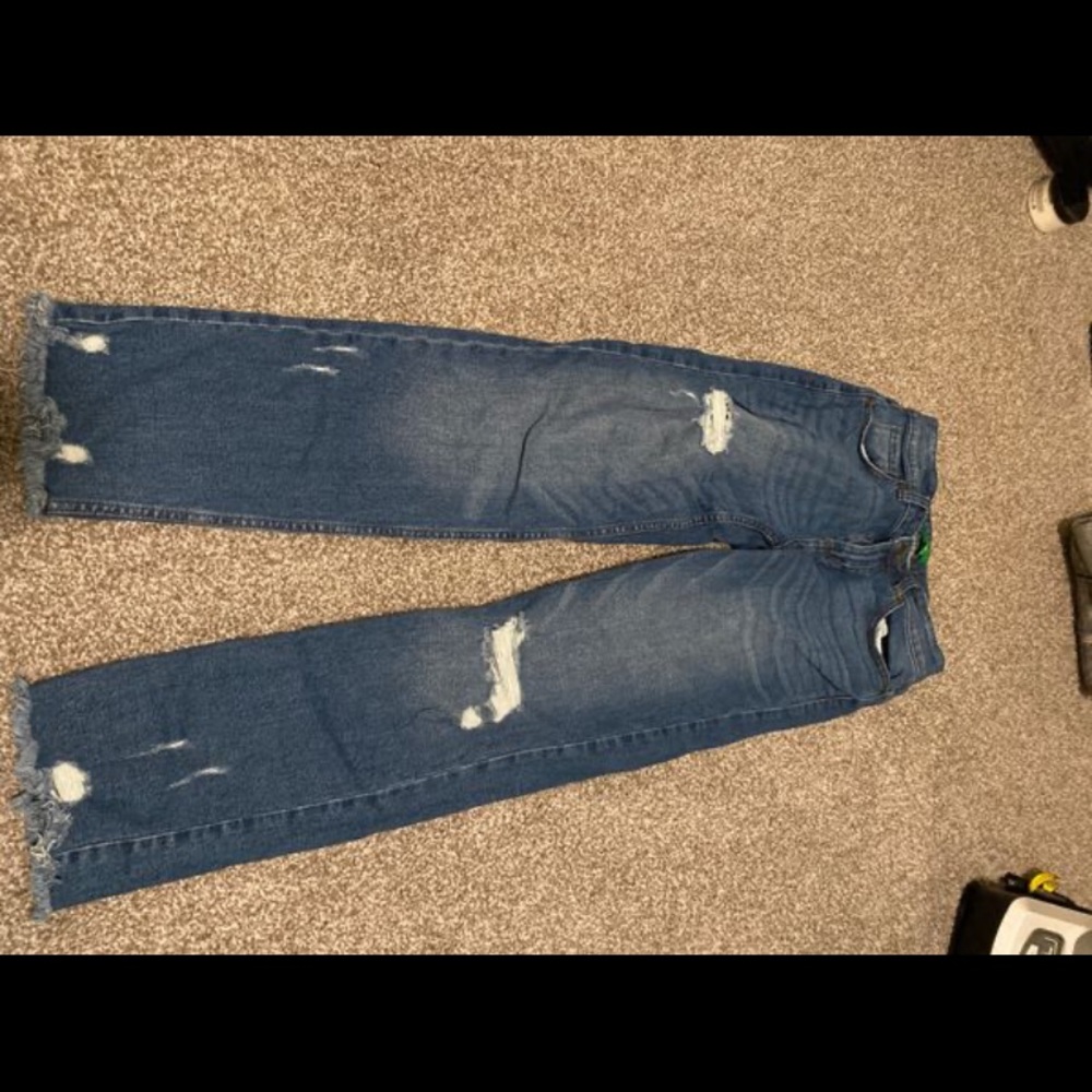 Dip denim jeans